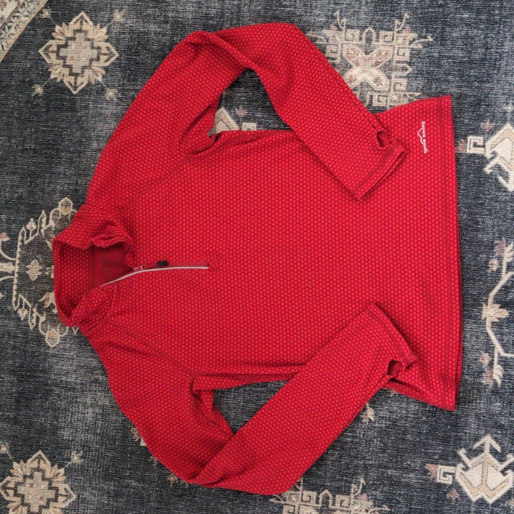 Eddie Bauer red dot 1/4 zip